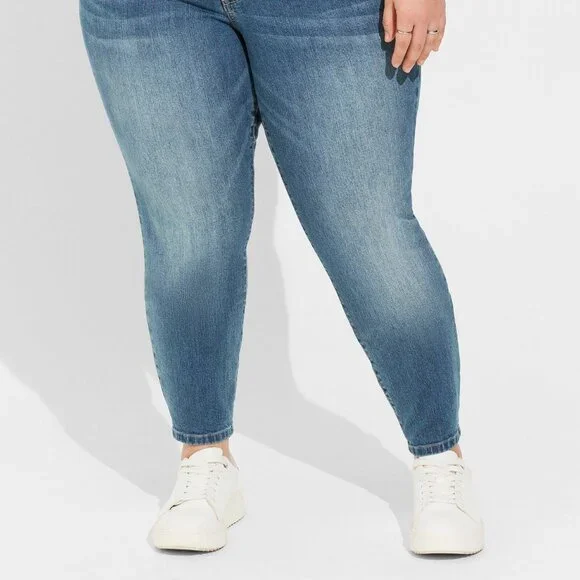❤️NWT VINTAGE TORRID JEANS - PERFECT SKINNY ANKLE STRETCH MID RISE - PLUS SIZE - Picture 3 of 9